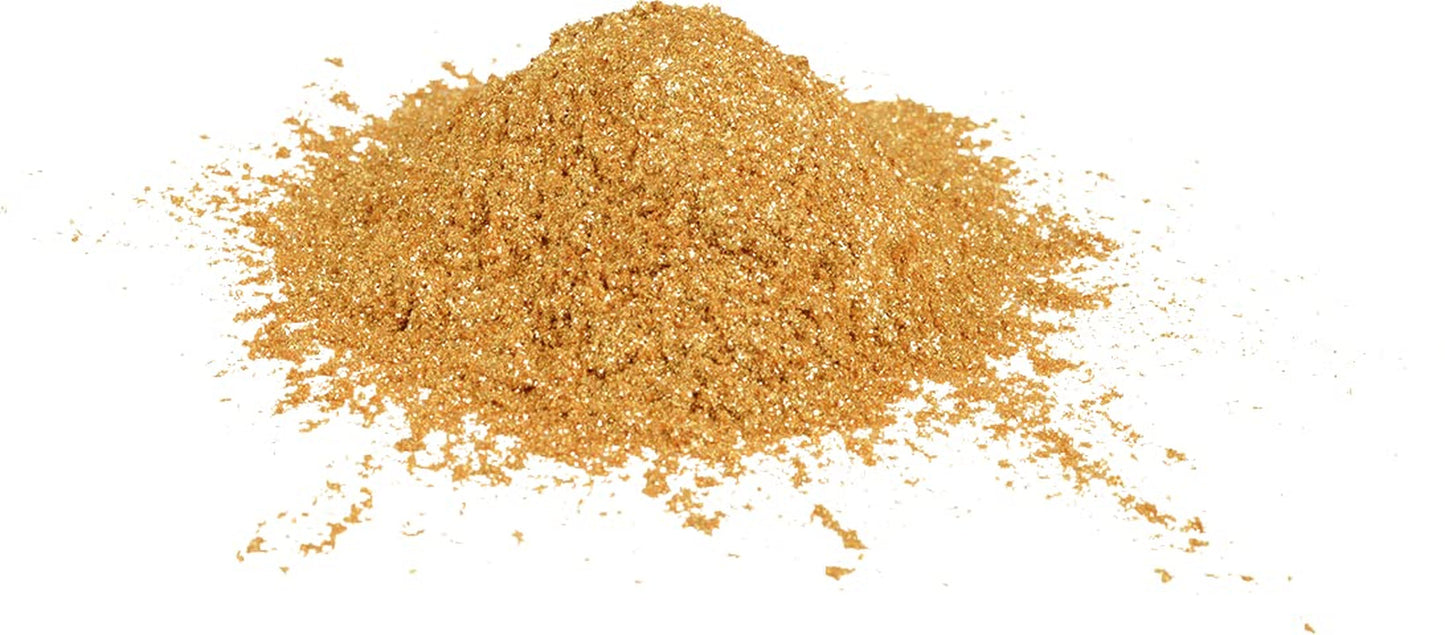 Günthart Backdecor Goudpoeder - Eetbare glitter, kleurstofpoeder voor levensmiddelen, drankglitter - Kleine glitter met goudstof voor bakliefhebbers, 1 pak (1 x 7 g)
