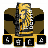 Doppio Crème & Smaak 1KG | Koffiebonen 80% Arabica en 20% Robusta | met tonen van cacao, noten en karamel | Fris en medium gebrand, lage zuurgraad | voor espresso | Blauwe Orka Koffie