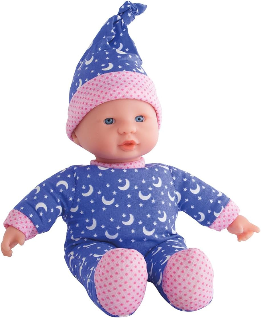 Simba 105010010 - Laura Little Star-pop van zacht lichaam in een schattige jurk en gloeiende maan en sterrenhoed 20 cm gloeiende babypop vanaf 12 maanden