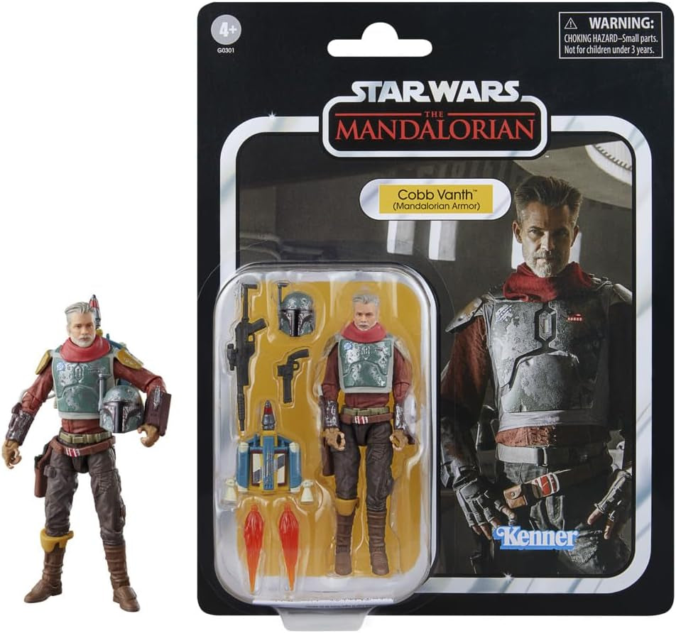 Star Wars Vintage Collection Cobb Vanth (Mandalorian Armor) Deluxe Zu Mandalorian actiefiguur schaal 9,5 cm actiefiguren Naty Shop standaardtitel