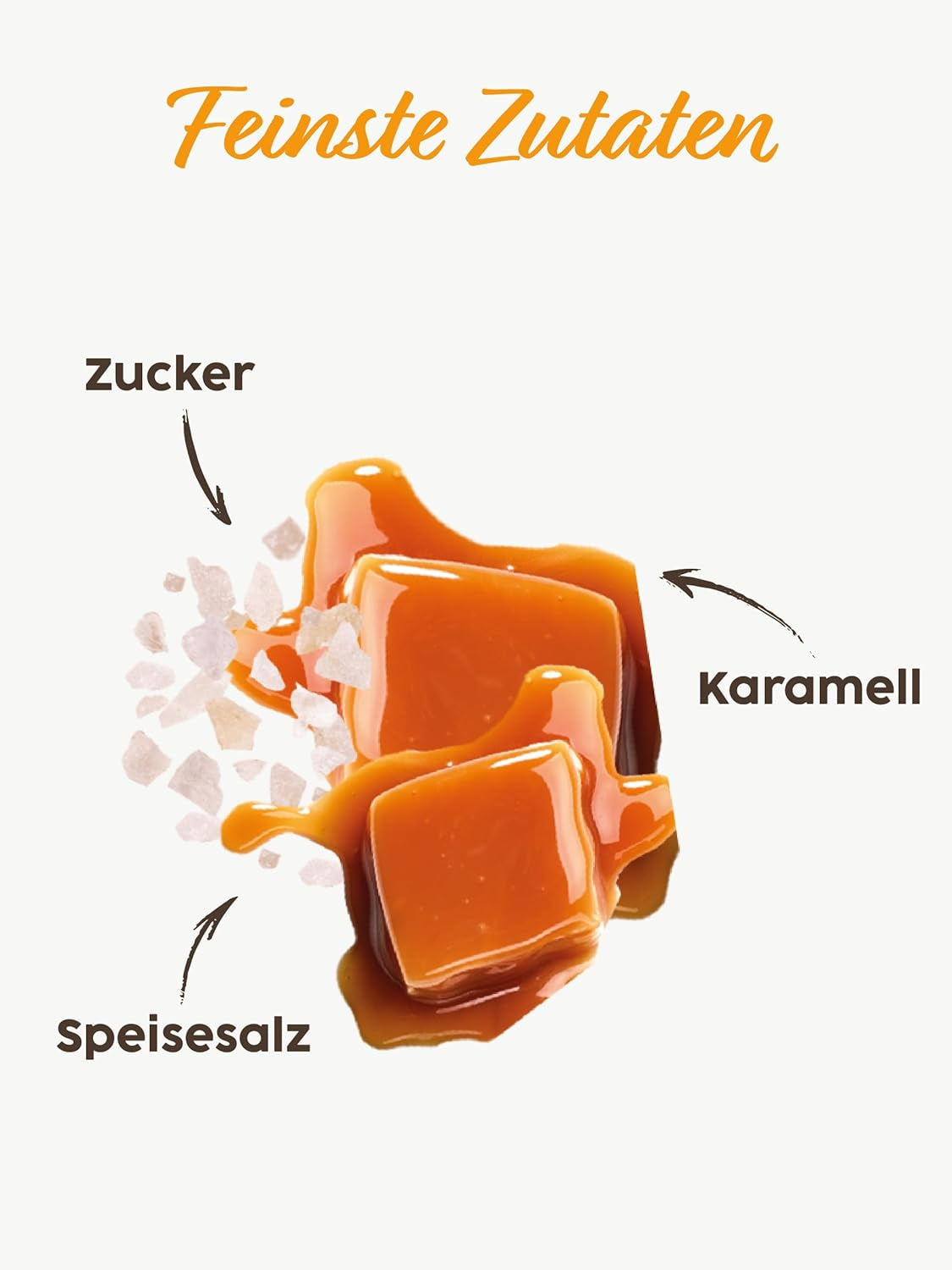 Kotanyi gezouten karamel koffietopping | feiner Caramellgeschmack, 4er-pakket (4 x 65 g)