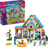 LEGO Friends Dierenartskastje voor paarden en huisdieren, bouw- en speelset voor fantasierijk rollenspel met 3 minifiguren en 5 dierenfiguren, cadeau-idee voor meisjes van 7 jaar oud 42651 Bouwsets Besuche den LEGO-Store Default Title