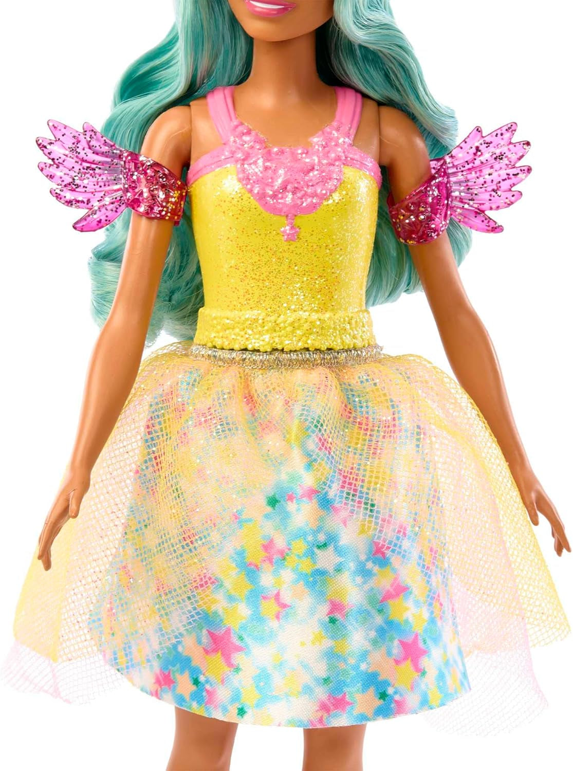 Barbie Hidden Magic - Teresa-pop met sprookjesoutfit, golvend haar en kam voor leuk kapperswerk, vanaf 3 jaar, HLC36