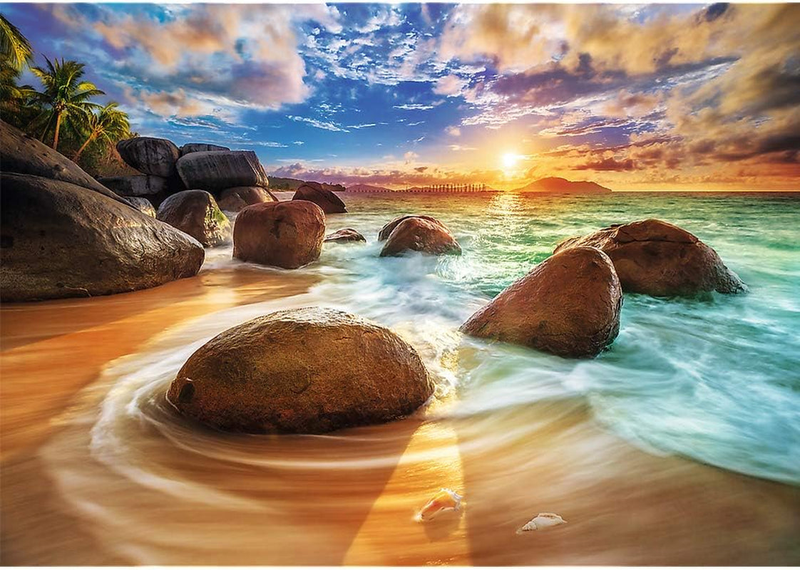Trefl TR10461 Samudra Beach, India 1000-delige premium kwaliteit voor volwassenen en kinderen 12+ puzzel, kleurrijke puzzel Naty Shop