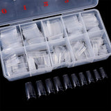 1000 stuks kunstnagels 10 maten Natuurlijke nageltips Kunstmatige Franse nageltips Kunstnageltips Valse nageltips Box Art Tips voor dames meisjes