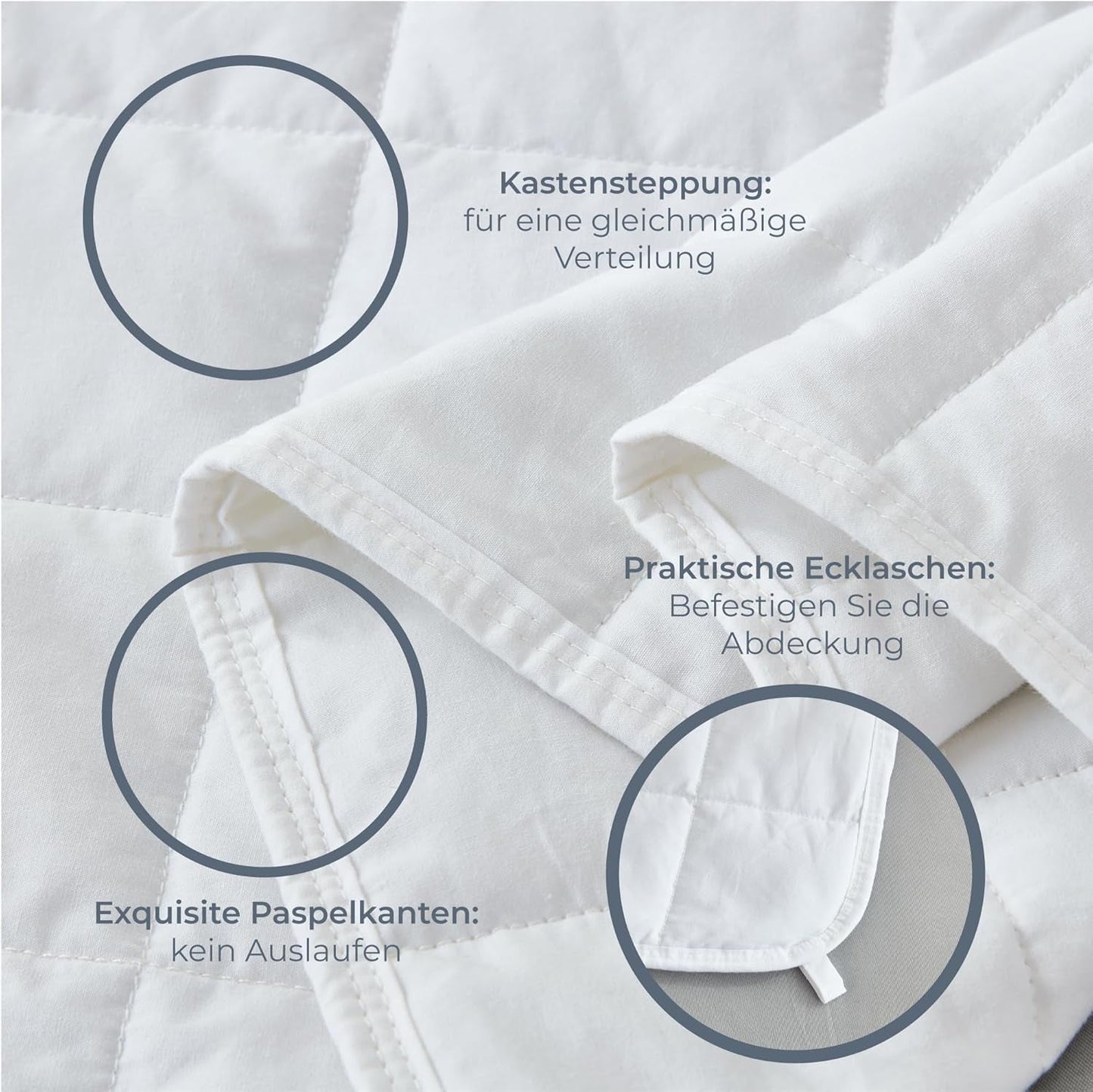 Degrees of Comfort verzwaarde deken 135X200Cm 7Kg, anti-stress therapiedeken gemaakt van 100% katoen, zware deken Verzwaarde deken voor volwassenen Kan de slaap verbeteren en stress verminderen Graden van comfort Bedden en dekens