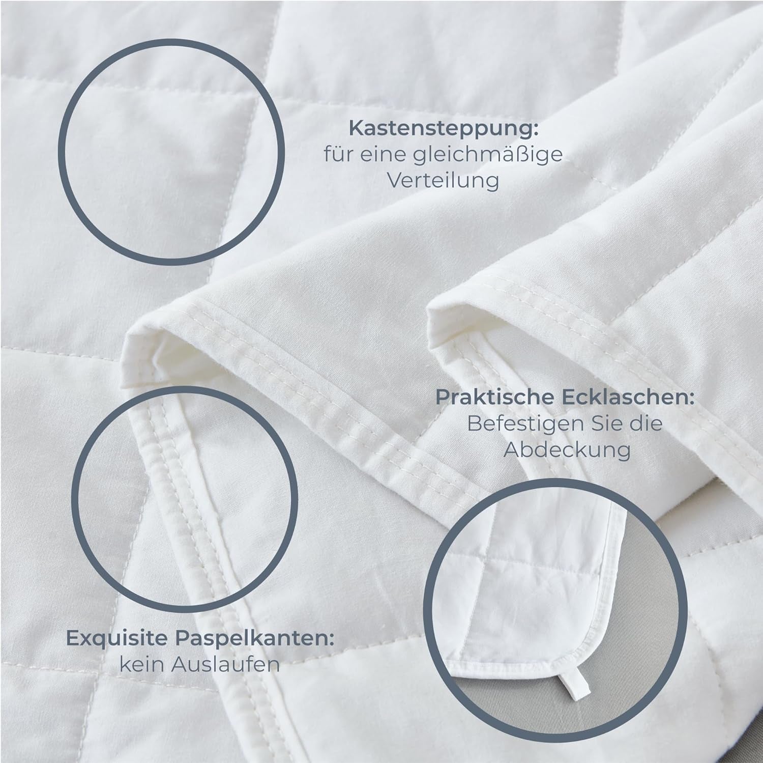 Degrees of Comfort verzwaarde deken 135X200Cm 7Kg, anti-stress therapiedeken gemaakt van 100% katoen, zware deken Verzwaarde deken voor volwassenen Kan de slaap verbeteren en stress verminderen Graden van comfort Bedden en dekens