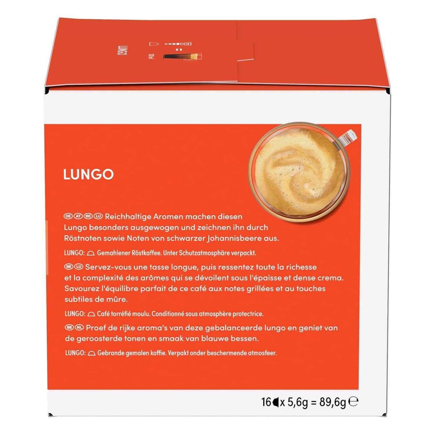 NESCAFÉ DOLCE GUSTO Lungo Kaffeekapseln 3er-pakket (3 x 16 Kapseln)