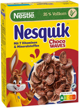 Nestlé Choco Waves, knapperig golfvormig chocoladeontbijt (33% volkorengranen), 1 pakje (1 x 330 g)