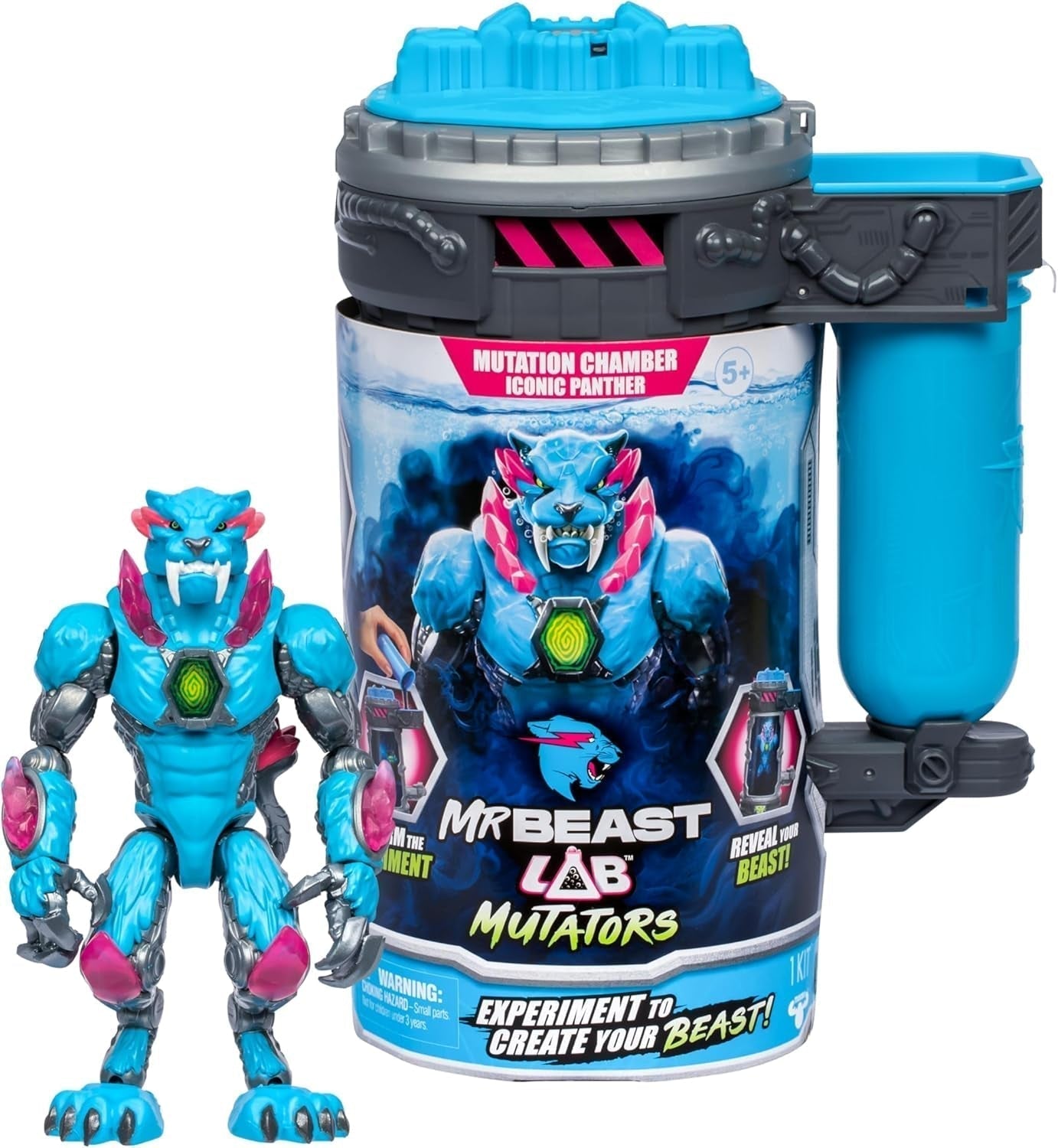 Verhuizers; Verplaats het ultieme beest. Ervaar en creëer de Stealth Panther-actiefiguur van Mrbeast. 3 om te verzamelen, Iconic Panther, Stealth Panther, Metallic Panther Actiefiguren Naty Shop Iconic Panther