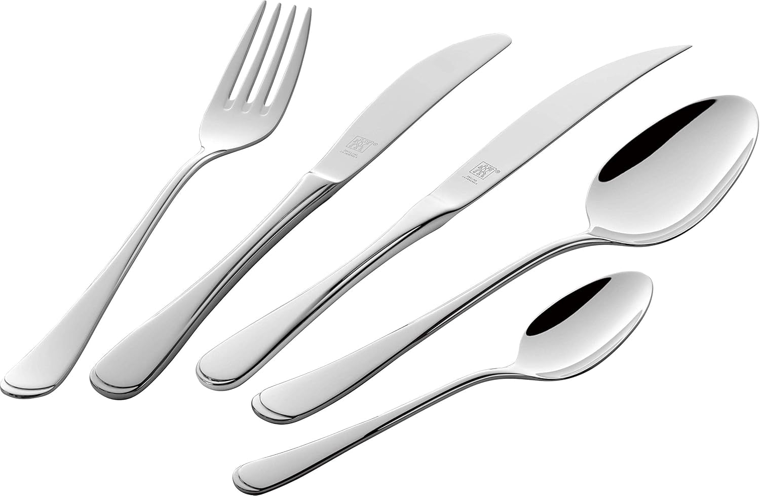 ZWILLING Nottingham bestekset, 72-delig, voor 12 personen, roestvrij staal 18/10 Keuken Naty Shop