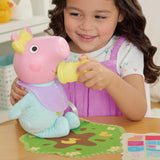Peppa Pig 28 cm Evie interactieve pop met 20 geluiden en vele functies, speelgoedset voor kinderen vanaf 3 jaar