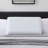 LUCID memory foam kussen met gel 40x60 cm - ademend - verkoelend effect - wasbare hoes - Oeko-Tex gecertificeerd kussen, wit