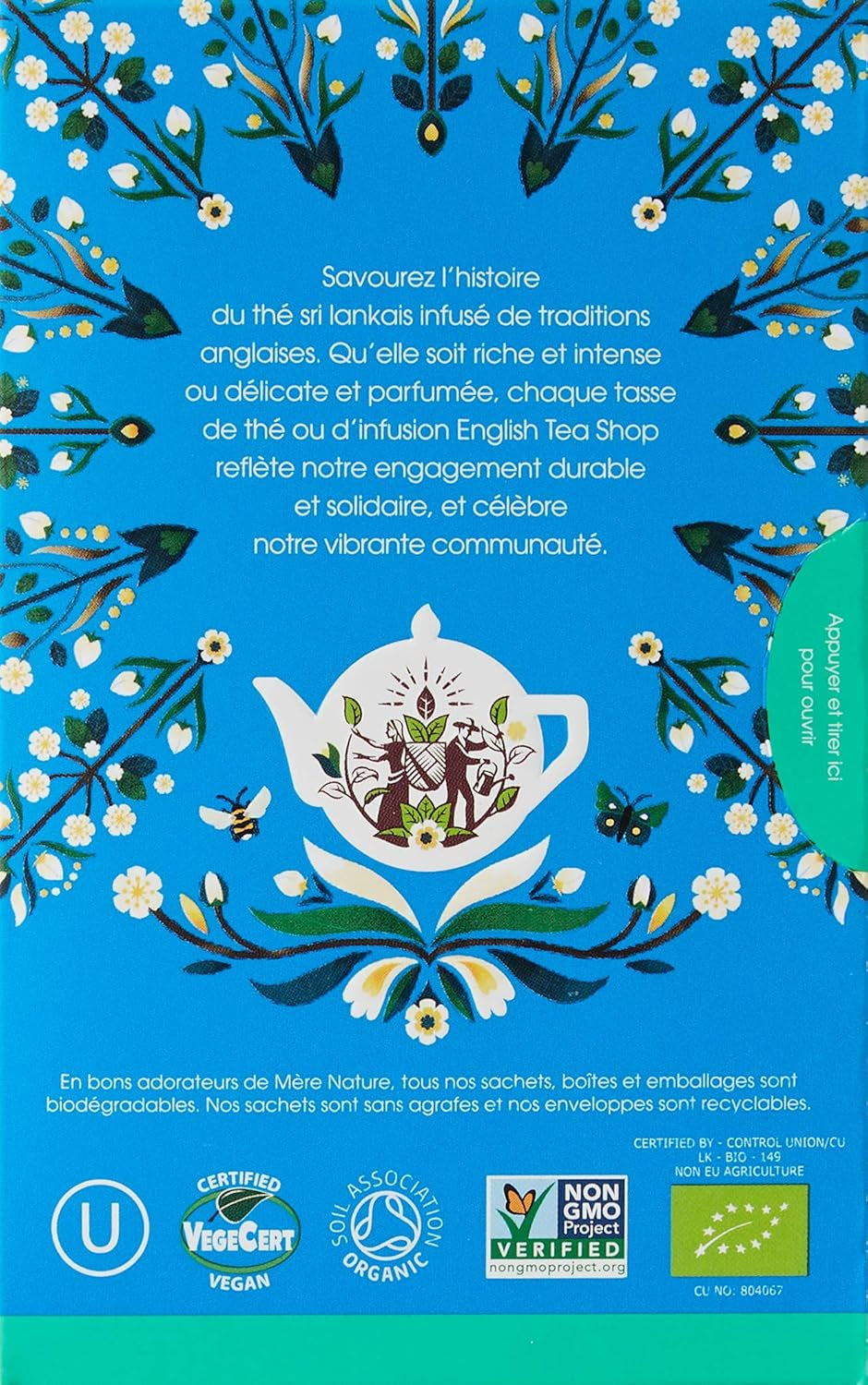 ETS - Darjeeling zwarte thee, BIO, 20 theezakjes (pak van 2)