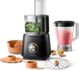 Philips Kompakte Küchenmaschine – 850W, 31 functies, 2,1-liter-koelkast, Powerchop, Edelstahlklinge (HR7530/10) Keuken Naty Shop 800 Watt, 29 functies
