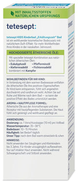 Tetesept Kids Cold Time Bath - kinderbadadditief voor het koude seizoen met 4 essentiële oliën, ontspanning en opwarming, 125 ml Naty Shop