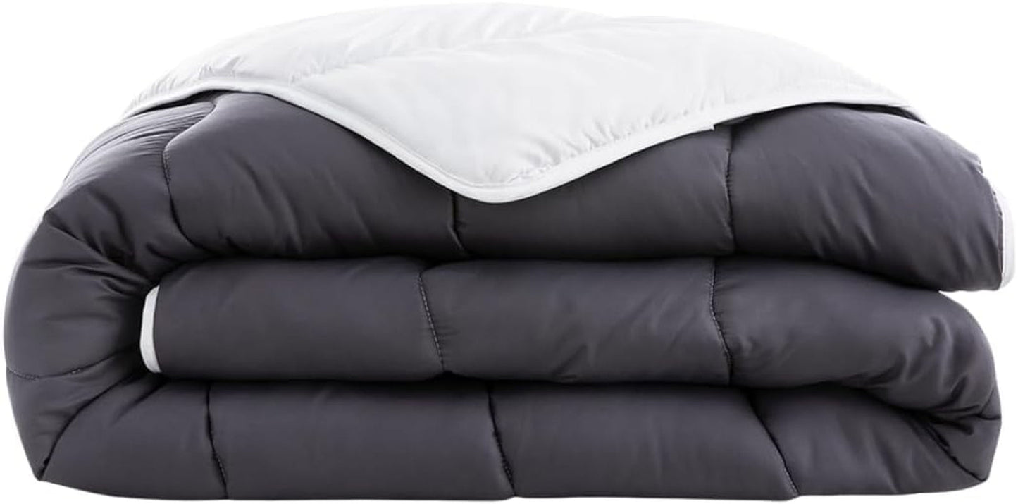 Abeil dekbed 200 X 200 Cm, tweekleurig, wit en grijs Quilts en quilts Naty Shop 200 X 200 Cm
