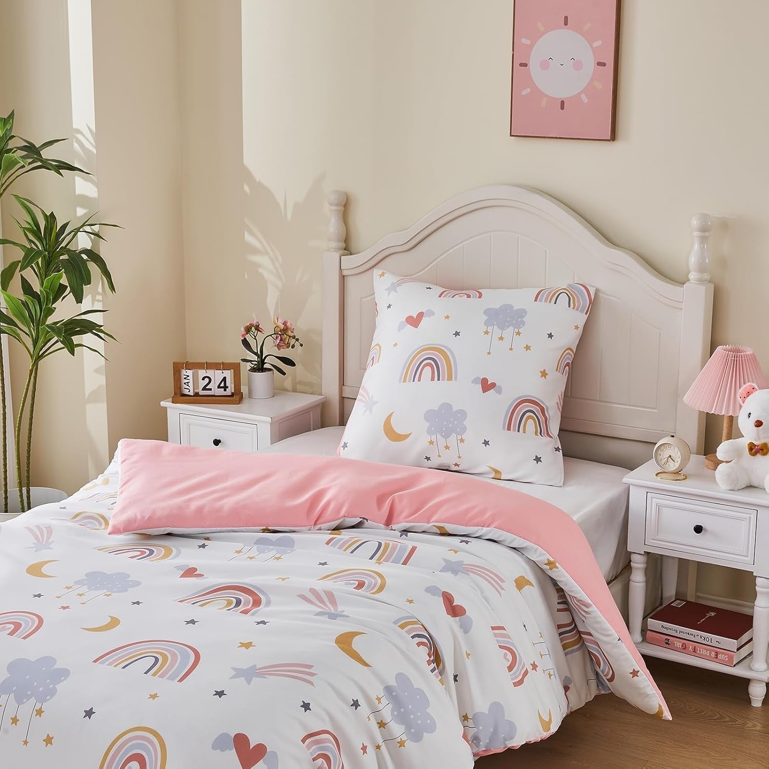 Beddengoed voor kinderen, Regenboog, microvezel Beddengoed - kinderen Naty Shop