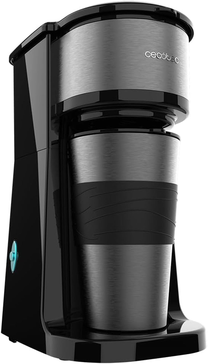 Cecotec Coffee 66 Drop & Go espressomachine met thermische karaf, 700 W, inhoud 420 ml, afgesloten uitloop, permanent- of papieren filter, automatische uitschakelfunctie, container met venster