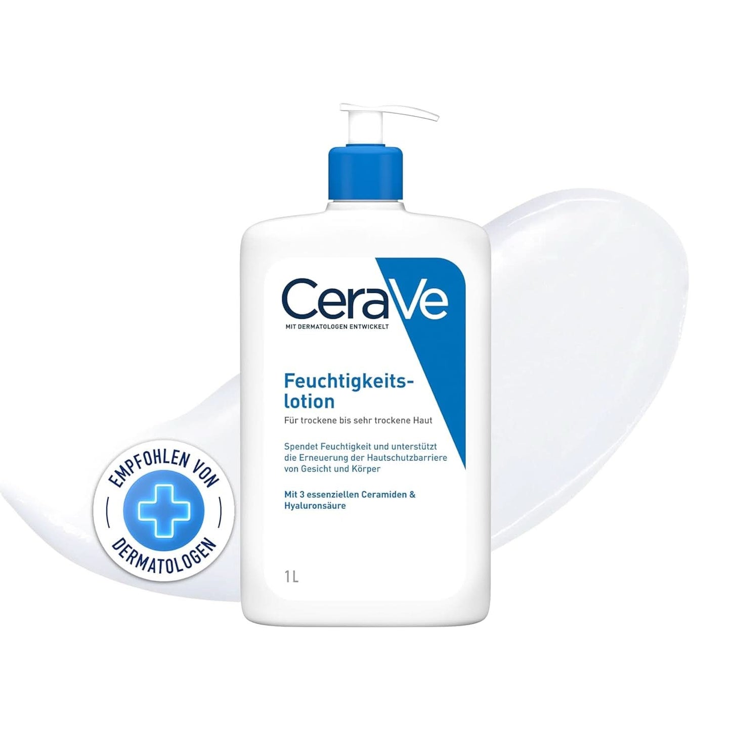Cerave Hydraterende lotion voor lichaam en gezicht, 1 liter Cosmetica en Schoonheid Naty Shop 1 liter