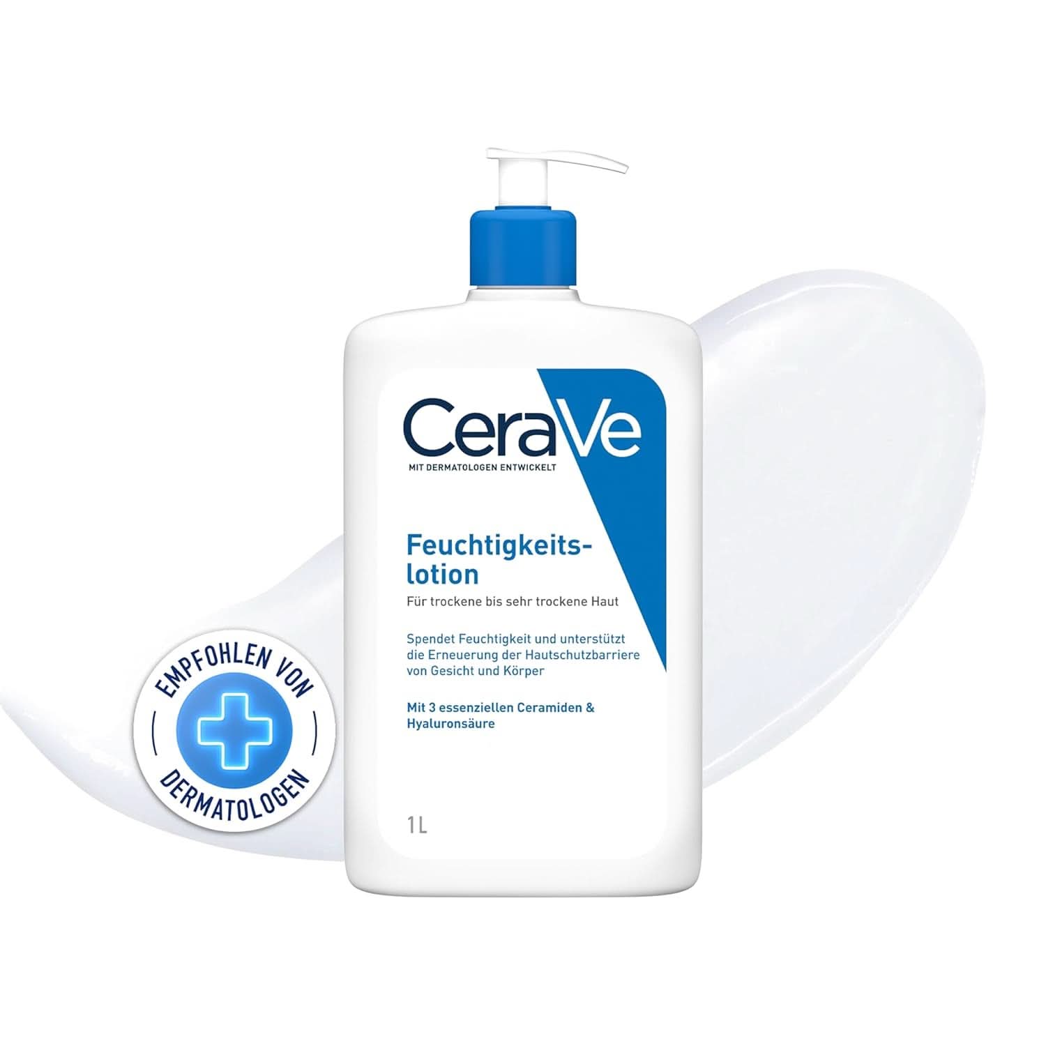 Cerave Hydraterende lotion voor lichaam en gezicht, 1 liter Cosmetica en Schoonheid Naty Shop 1 liter