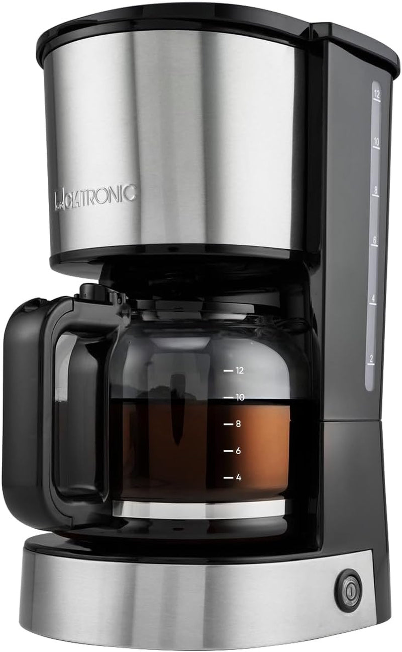Koffie-espressomachine met Clatronic®-filter | voor 12-14 kopjes | Koffie-espressomachine met filter | Roestvrij stalen behuizing | Anti-druppel | Espresso | Koffie-espressomachine met filter | 800W | KA 3808