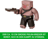 Mattel Minecraft-actiefigurenset, Ghast met vuuraanval, lichten, geluid, starter en projectiel, Piglin Warrior, geïnspireerd door de film, JFB69 Actiefiguren Naty Shop