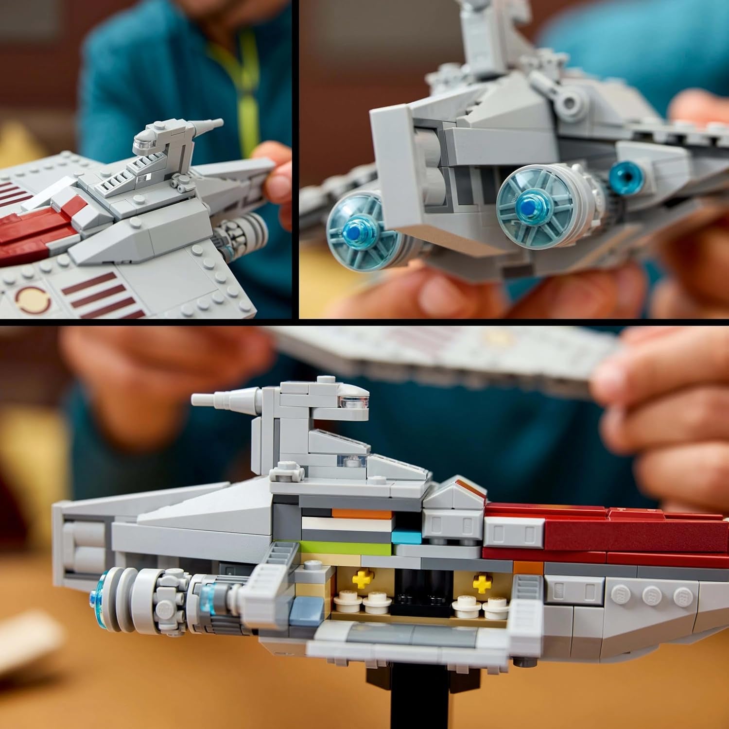 LEGO Star Wars 75404 Acclamator Class aanvalsschip uit Attack of the Clones - ruimteschip om te verzamelen, bouwen en tentoon te stellen - fantasiebouwset - cadeau voor volwassenen en tienerfans Bouwsets Besuche in LEGO-Store