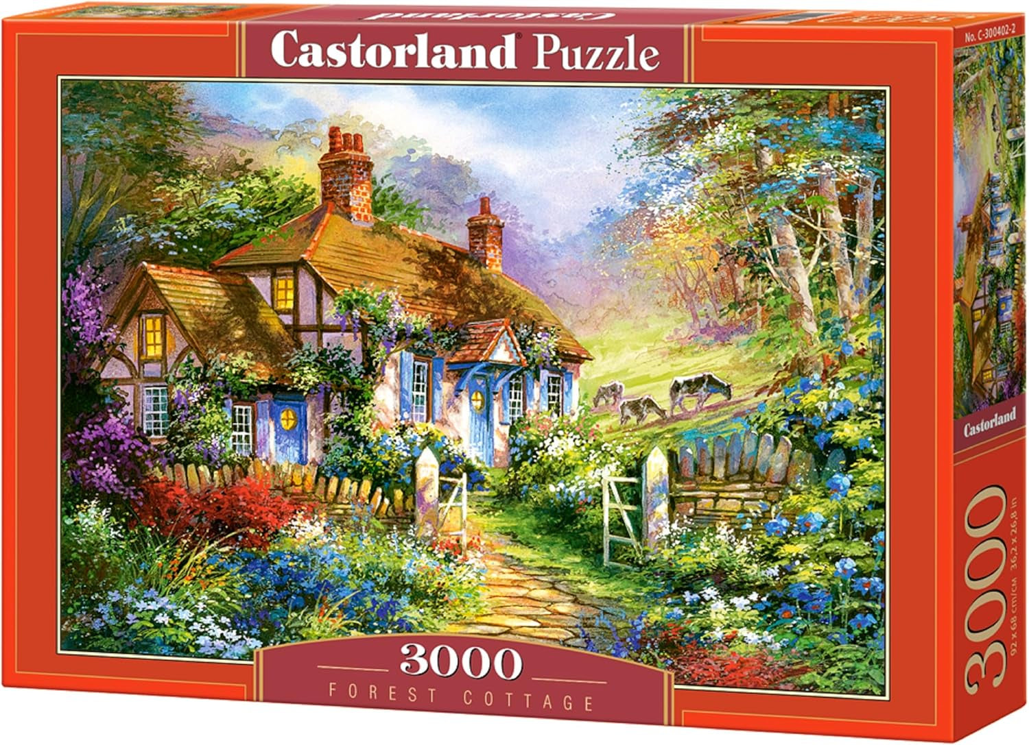 Castorland C-300402-2 - Forest Cottage, puzzel 3000 stukjes Puzzel Naty Shop Standaard titel