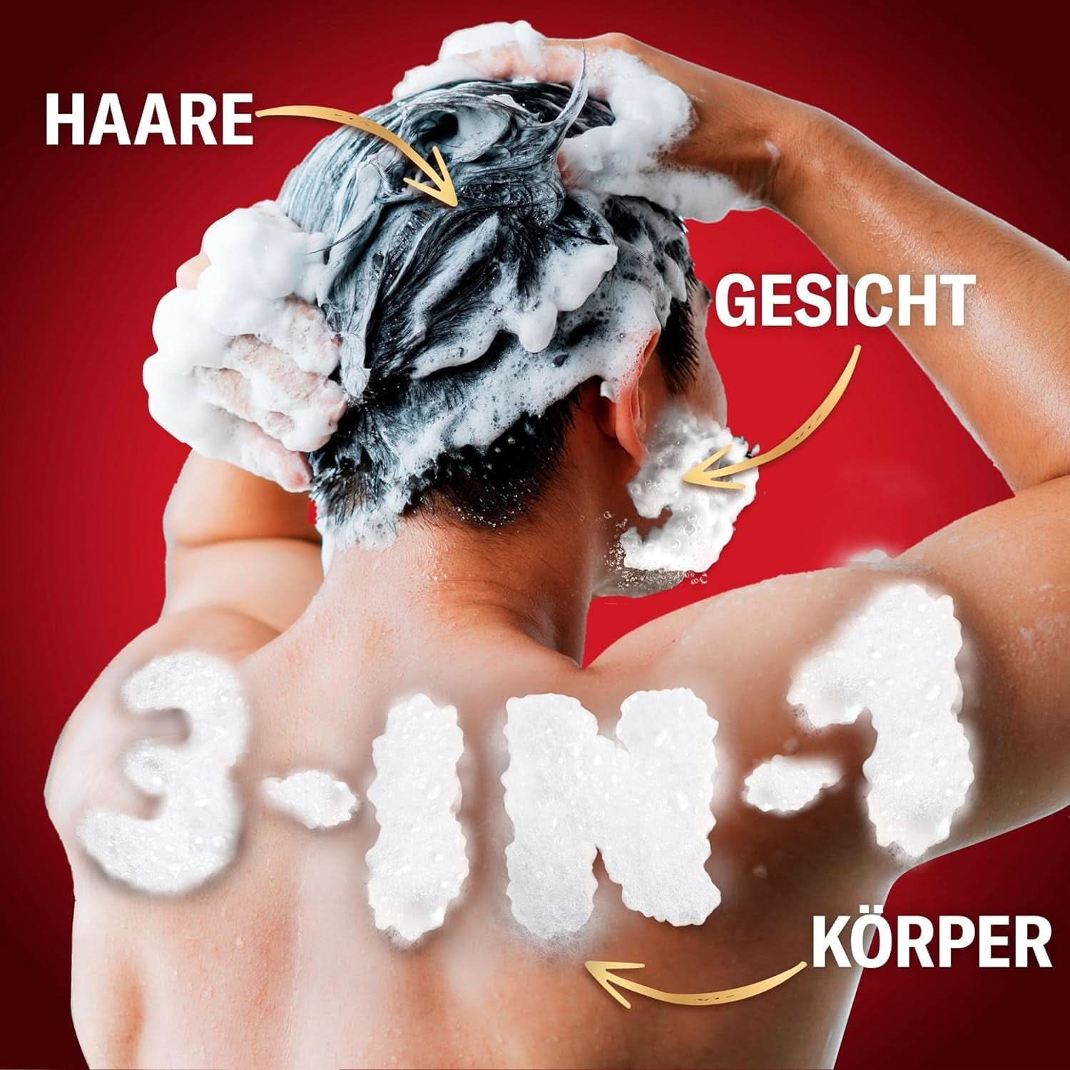 Old Spice Captain 3-in-1 douchegel en shampoo voor mannen, 1 liter douche en bad Naty Shop
