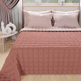 PETTI Artigiani Italiani - Eenpersoonsbedovertrek, dubbelzijdige sprei, verensprei, nachtblauw, wit, 100% Made in Italy