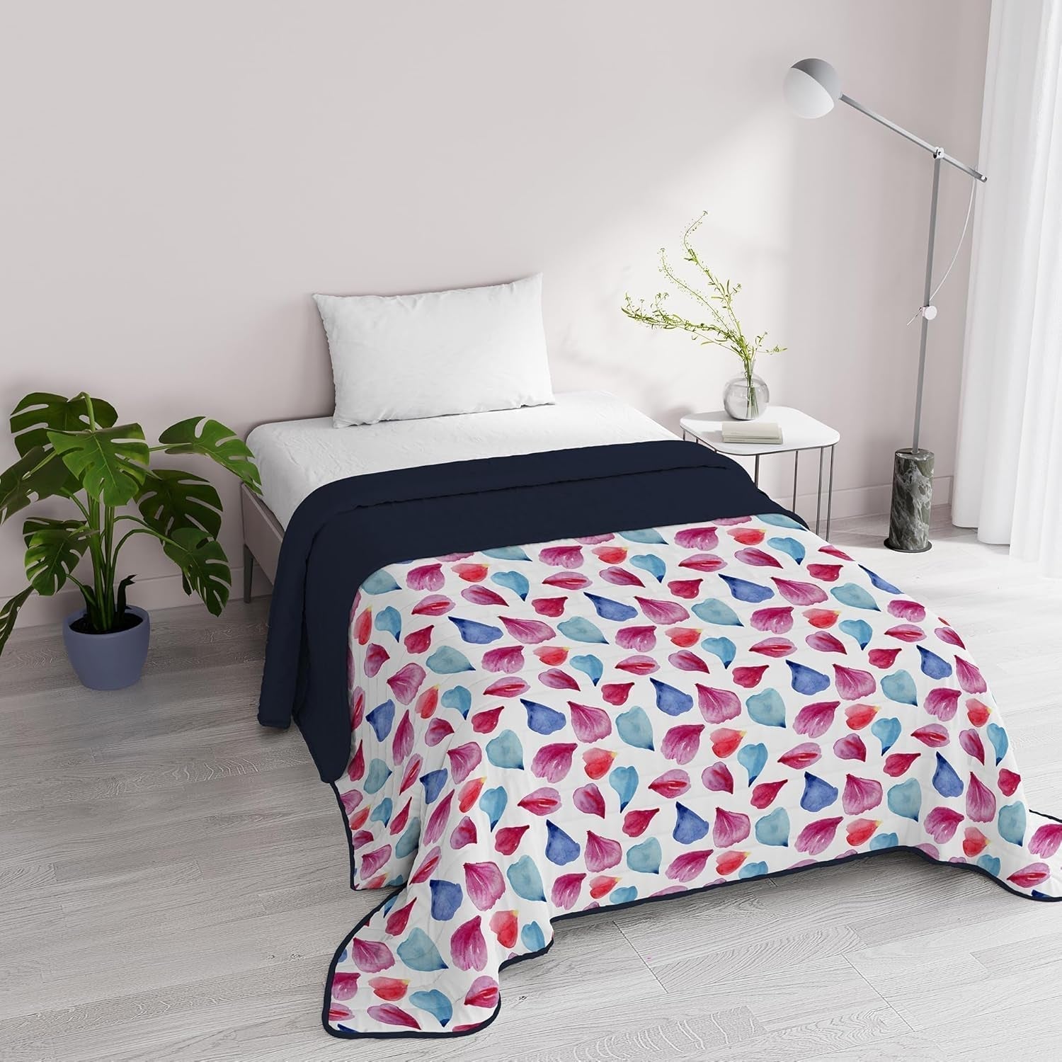 Fantasie Italiaans beddengoed Microvezel Zomer 1,5 bedden Murrine Quilts & Quilts Naty Shop Flower Petals 1 Posto E Mezzo