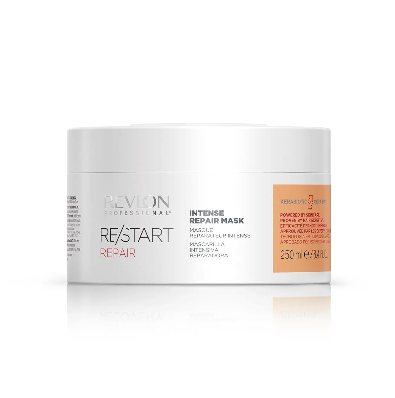RE/START Repair Intense Repair Mask 250ml Intensief masker voor beschadigd haar Masker versterkt beschadigd haar van binnenuit Regenererende haarbehandeling Naty Shop Haarmasker 1 stuk (pak van 1) Geurloos
