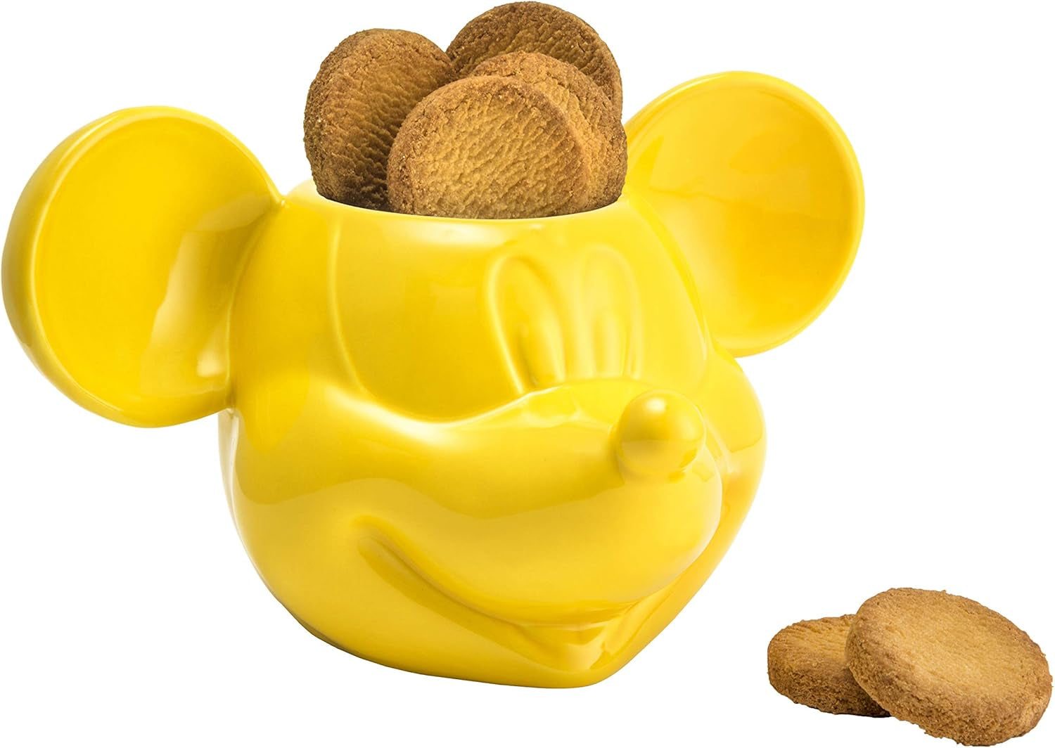 Joy Toy 62129 Disney Mickey Mouse 3D Koekjestrommel Geel 25X17X20 Cm Voedselbewaardozen Naty Shop
