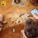 LEGO Ç€ Disney Frozen Anna's slee-avontuur, constructiespeelgoed en fantasiespeelset, chocoladekraam met Anna, Kristoff, Olaf en Sven minipoppen, prinsessenspeelgoed voor meisjes vanaf 4 jaar 43256 Bouwsets Besuche den LEGO-Store