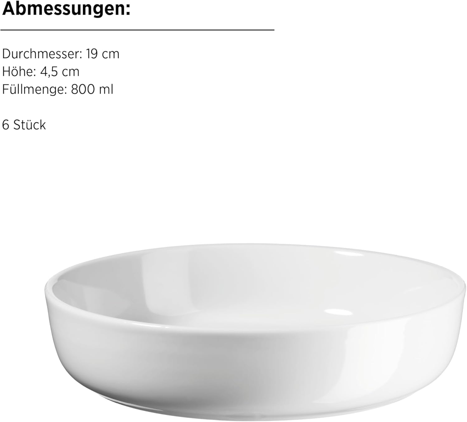 MÄSER, Navina serie, servies voor 6 personen, wit porseleinen servies, tijdloos, porselein, wit