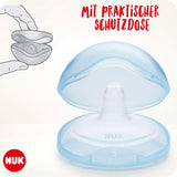 NUK tepelhoedjes | Tepelhoedjes voor borstvoeding | Beschermt tegen pijnlijke tepels | Dunne siliconen | Maat S (16 mm) | 2 stuks Babyvoeding en borstvoedingsaccessoires Naty Shop