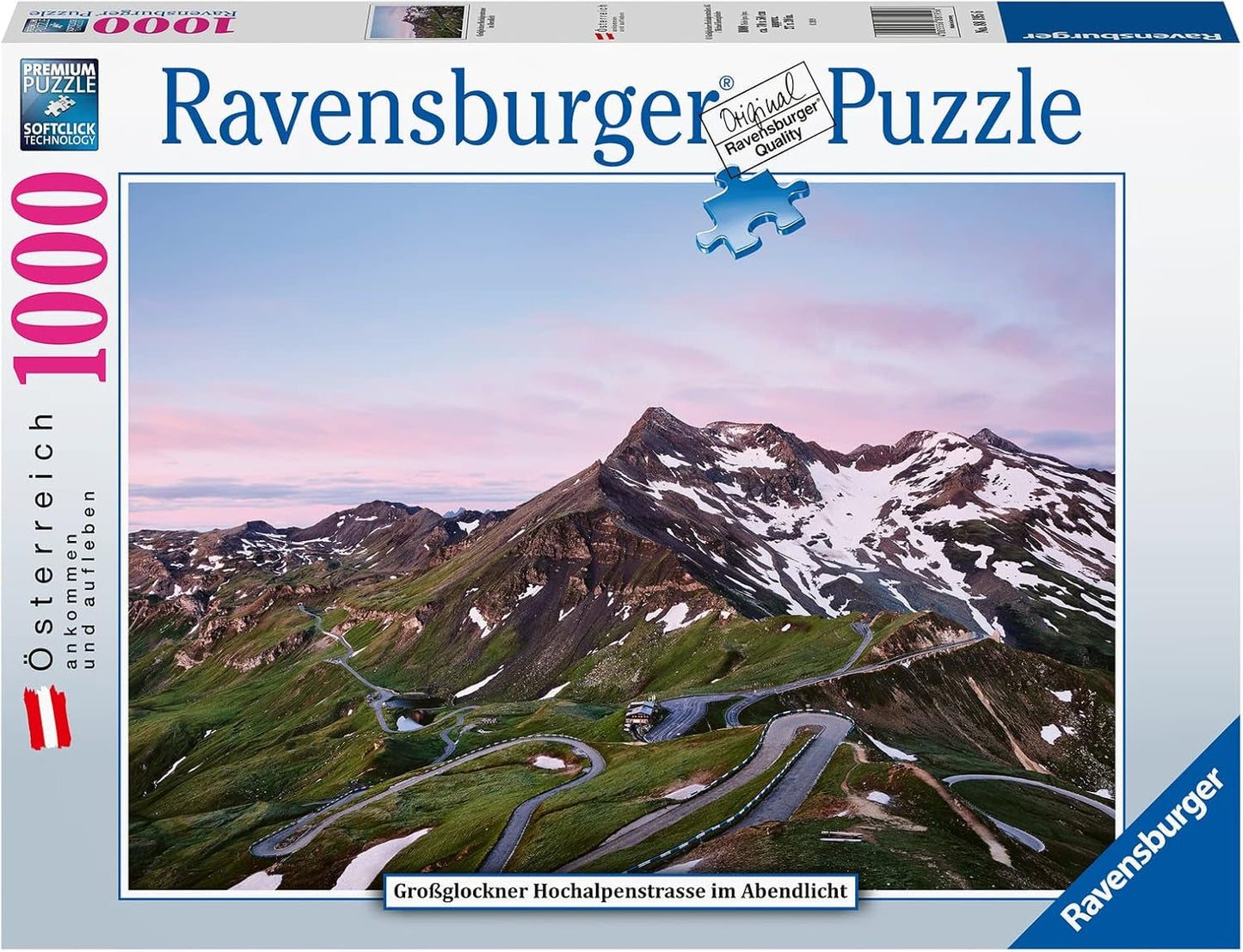 Ravensburger Puzzel 88195 88195-Großglockner Hochalpenstraße Legpuzzel van 1000 stukjes voor volwassenen en kinderen vanaf 14 jaar Puzzel Naty Shop Old Design