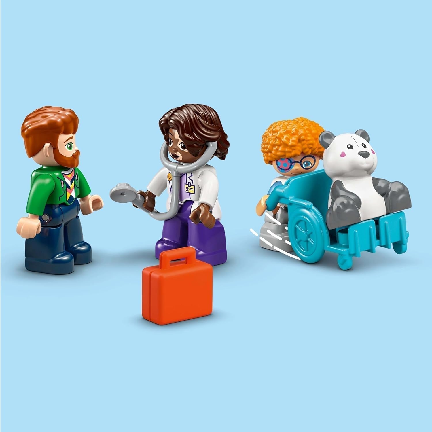 LEGO DUPLO Eerste bezoek aan de dokter in de stad, Bouwspeelgoed, Speelset om de fijne motoriek te bevorderen, Cadeau voor peuters vanaf 2 jaar, Educatief speelgoed, Ziekenhuisrollenspel 10449 Bouwsets Besuche den LEGO-Store