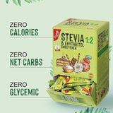 Stevia + Erythritol 1:2 Süßstoff | 204 Mythezak 2,5 G | 100% Natürlicher Zuckerersatz - 0 Kalorien - 0 Glykämischer Index - Keto en Paleo - 0 Kohlenhydrate - Kein GVO - Castello sinds 1907-510 G Zoetstoffen Naty Shop
