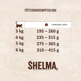 Shelma Katten natvoer Megapack met rundvlees, kalkoen, kip en eend - Volledige graanvrije voeding met hoog vleesaandeel - 40 x 85 g (3,4 kg)