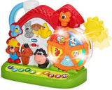 Chicco Talking Farm Italiaans/Engels tweetalig babyspeelgoed met dieren, licht en geluid, 3 speelopties, elektronisch leerspeelgoed - speelgoed voor 1-4 jaar Babyspeelgoed Bebe Naty Shop Nieuwe Talking Farm
