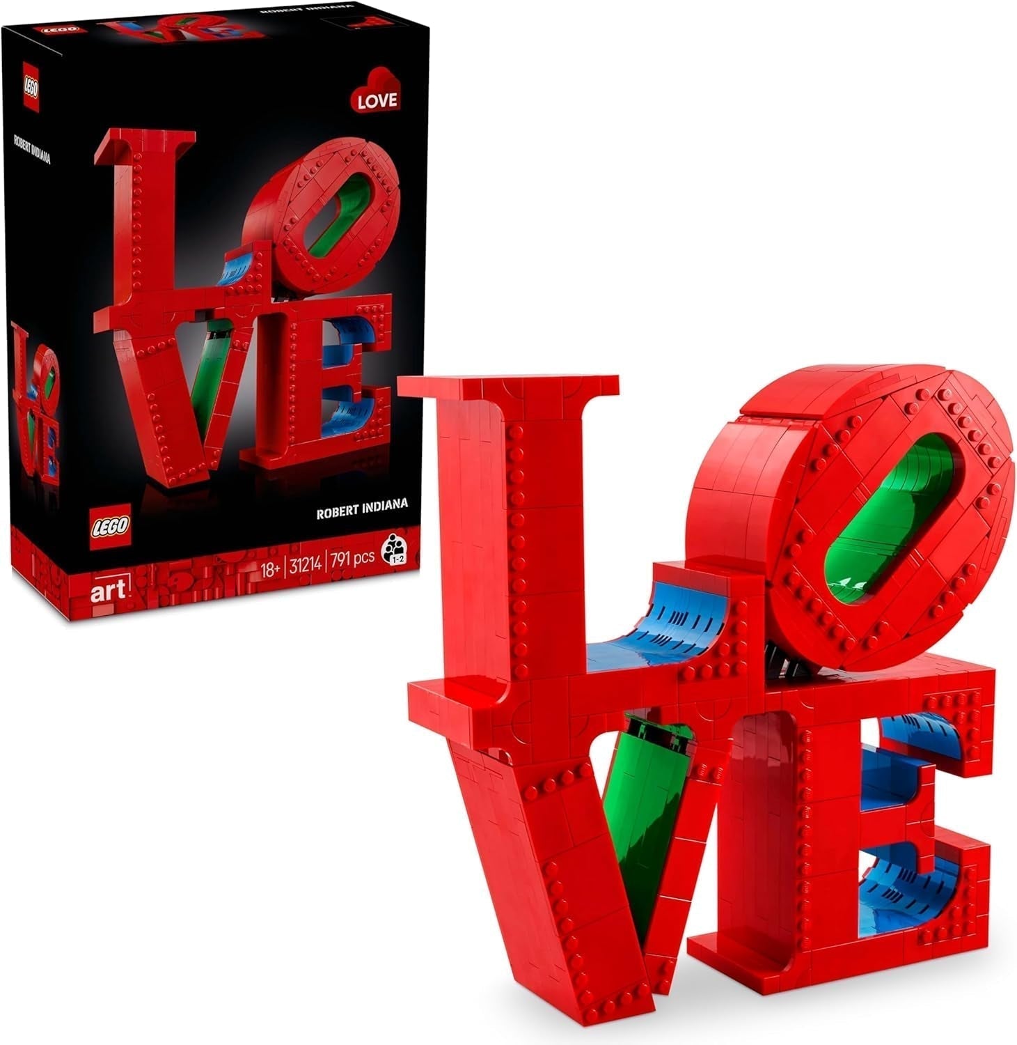 LEGO Art Love bouwset voor volwassenen, huisdecoratie, Valentijnsdag- en Moederdagcadeau, cadeau voor dames en heren, creatieve activiteit voor kunst- en designliefhebbers 31214 Bouwsets Besuche den LEGO-Store Standaardtitel