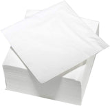 ARTS DE LA TABLE 100 katoenen servetten, 2-laags, 33 x 33 cm, wit (pak van 4)