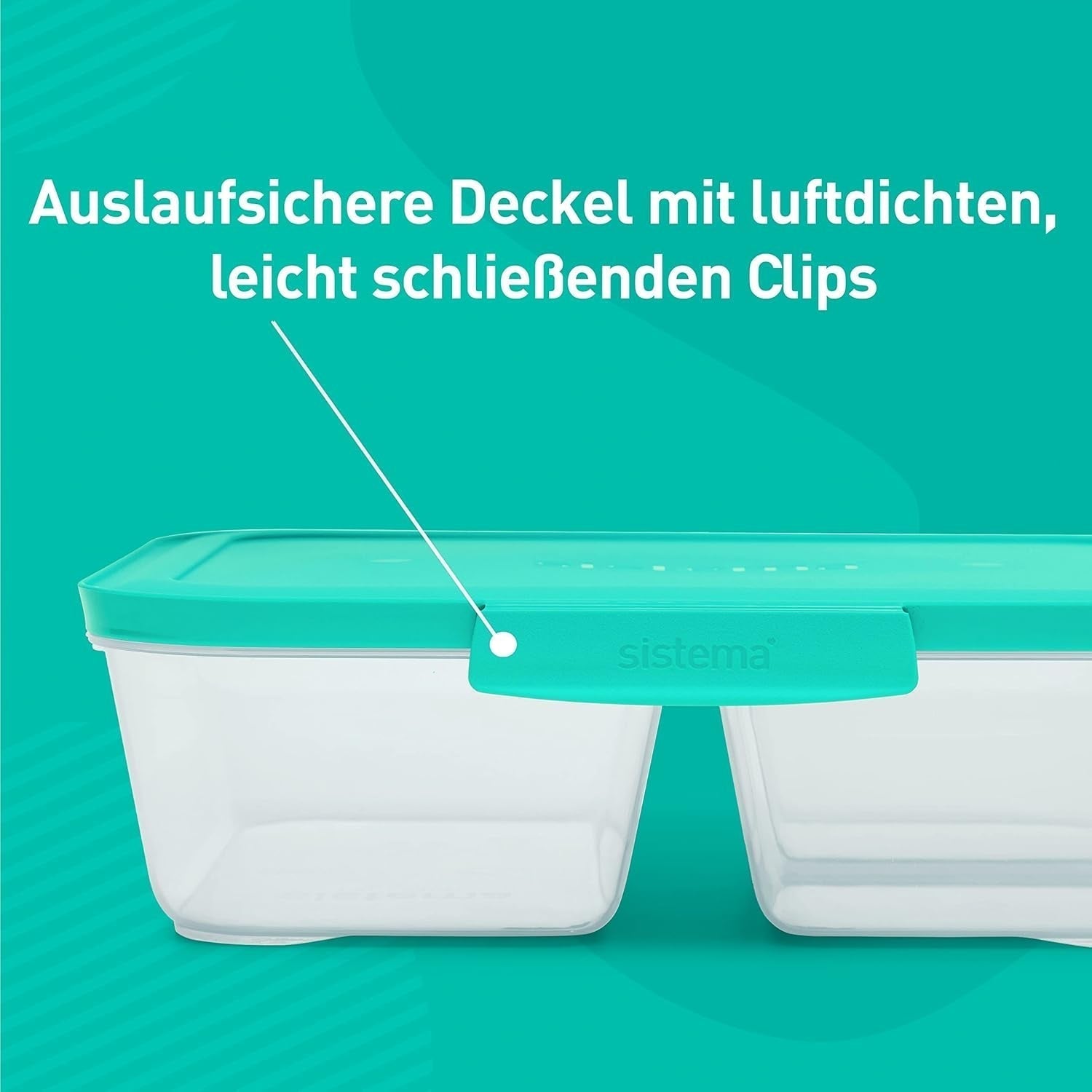 Nest IT-systeem voedselopslagcontainers Maaltijdbereidingsdozen | Luchtdichte voorraadbussen van 1,9 liter met DRIE compartimenten en deksels | BPA-vrij | Groen | 5 stuks Naty Shop voedselbewaardozen