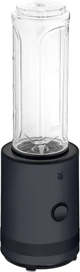 WMF Küchenminis Smoothie-To-Go, Mini Standmixer Mit Zwei Mix-/Trinkbehältern 0,6L, Mixer Hochleistungsmixer 300 W, Edelstahl Matt, Schwarz Kitchen Naty Shop Diepzwart