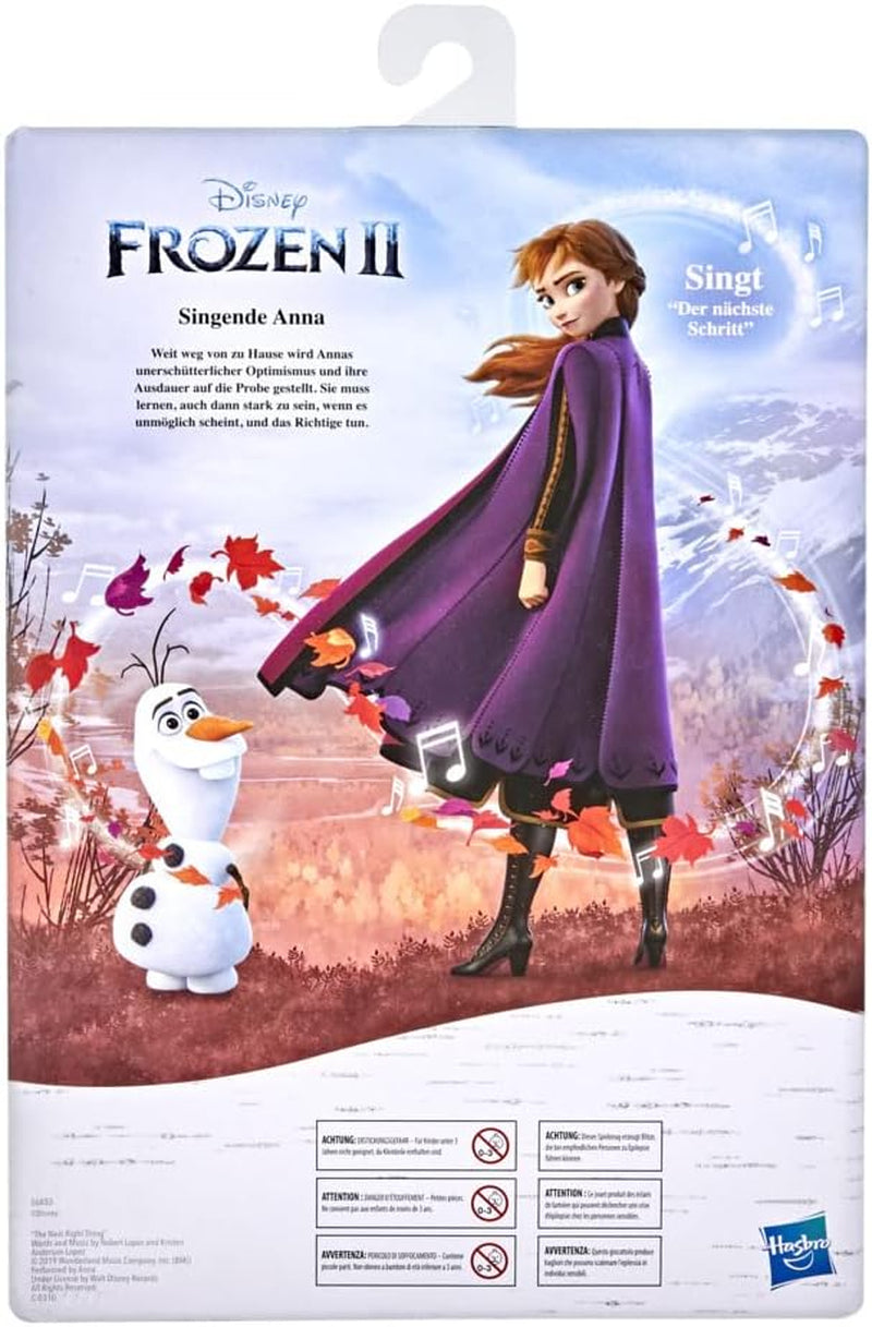 Hasbro Ice Queen zingende Anna muziekpop in paarse jurk voor Disney's The Ice Queen 2 speelgoed voor 3 jaar oud 57237830 Veelkleurige poppen Naty Shop