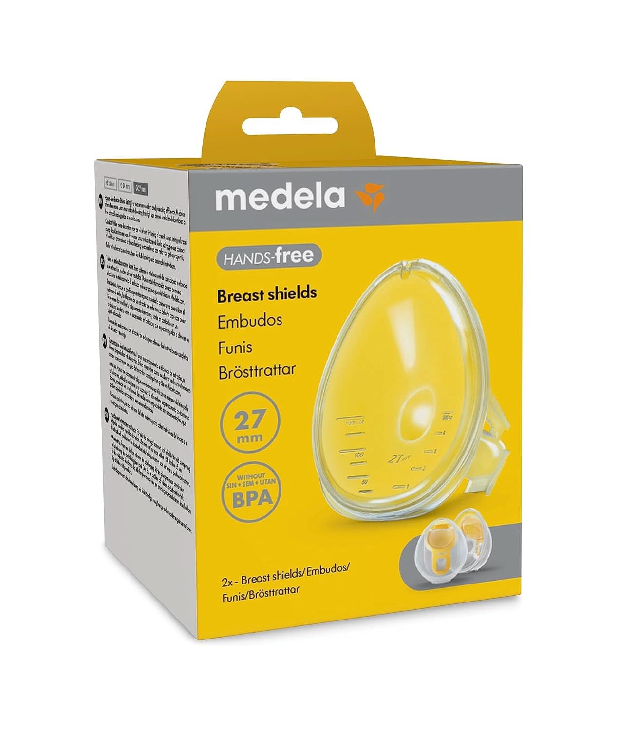 Borstbeschermers Medela handsfree, zonder BPA Accessoires Voeding en Borstvoeding Bebe Naty Shop