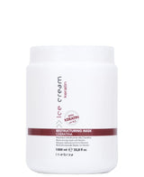 Herstructurerend masker met Keratine Ice Cream. Herstructurerend haarmasker, 500 ml Naty Shop haarmasker 1 liter (1 pakje)