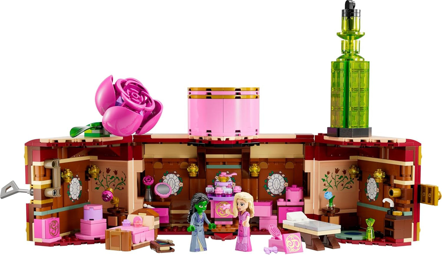 LEGO Wicked Glinda en Elphaba's slaapkamer - Poppenhuis met 2 mini Witches of Oz poppen, coole accessoires waaronder bloemen en outfits - Creatief speelgoed voor meisjes vanaf 8 jaar en fans - 75683 Bouwsets Besuche den LEGO-Store